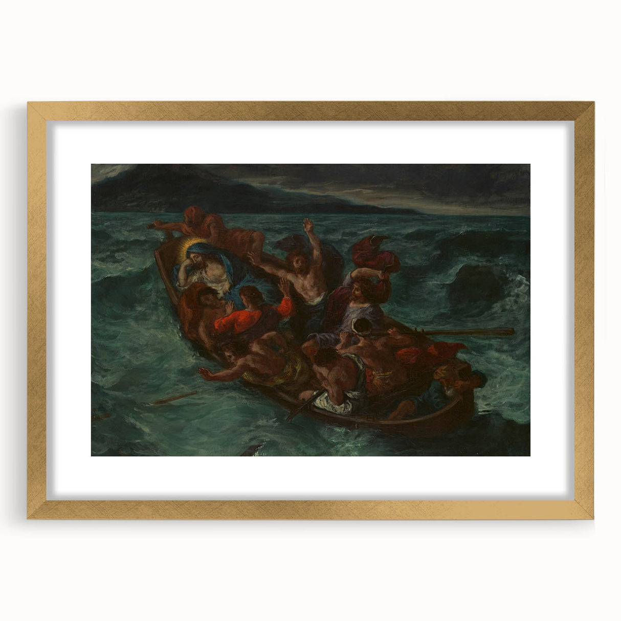 Romanticism Art: "Christ Asleep During the Tempest" by Delacroix