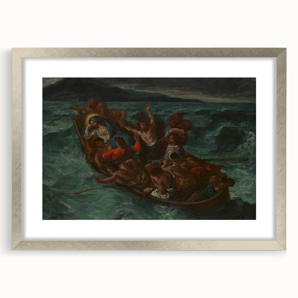 Romanticism Art: "Christ Asleep During the Tempest" by Delacroix