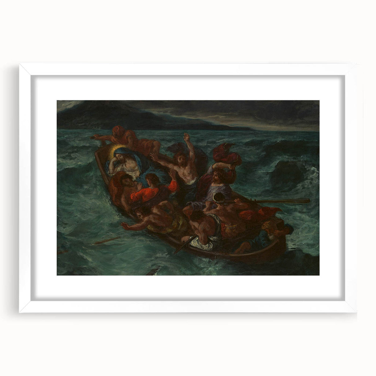 Romanticism Art: "Christ Asleep During the Tempest" by Delacroix