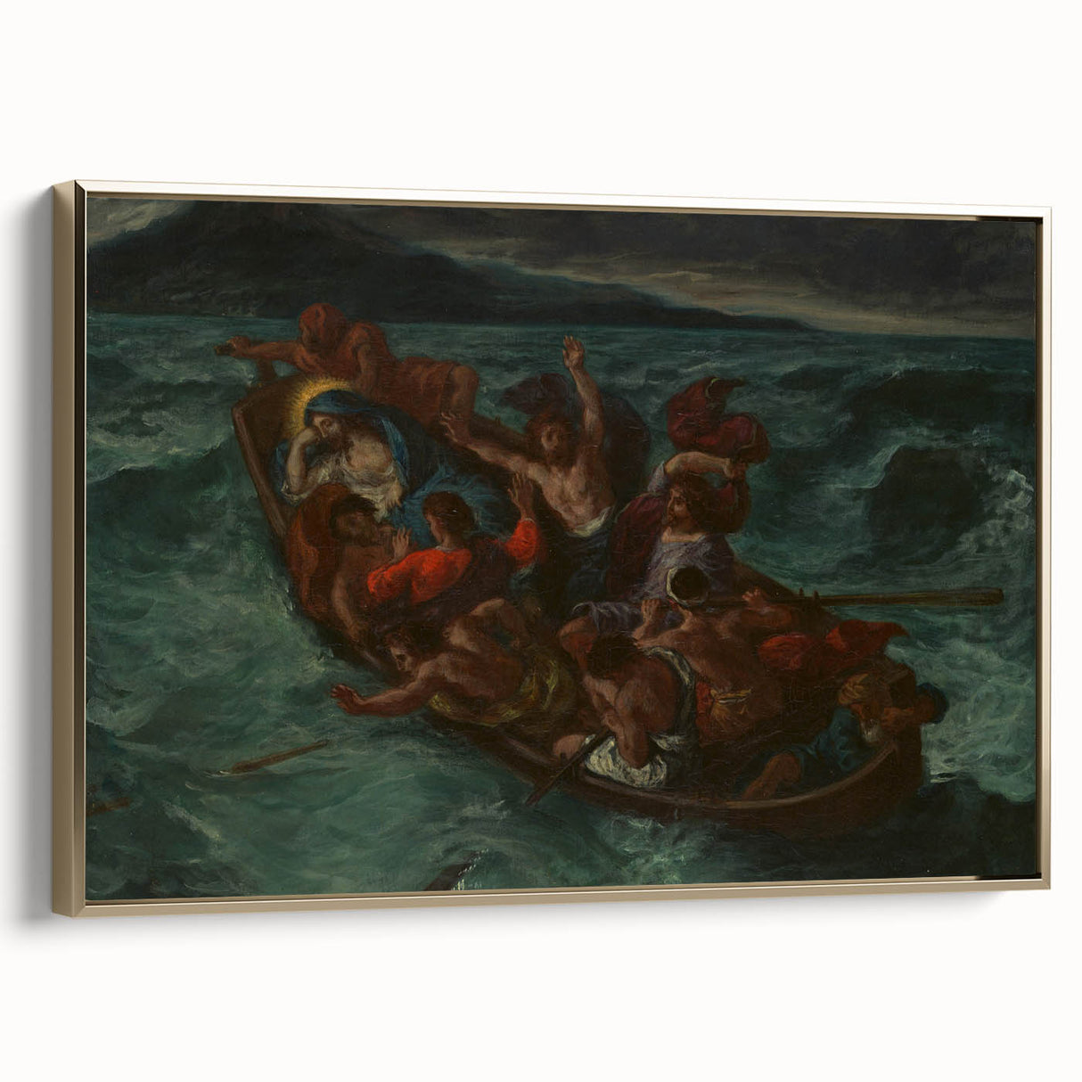 Romanticism Art: "Christ Asleep During the Tempest" by Delacroix