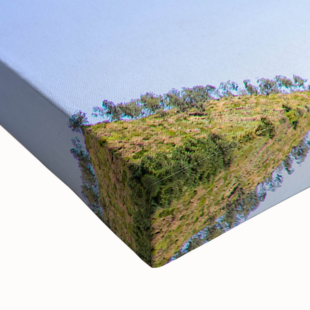 Large black and white landscape art painting on canvas depicting a serene Ethiopian scenery, ideal for bedroom wall decor.