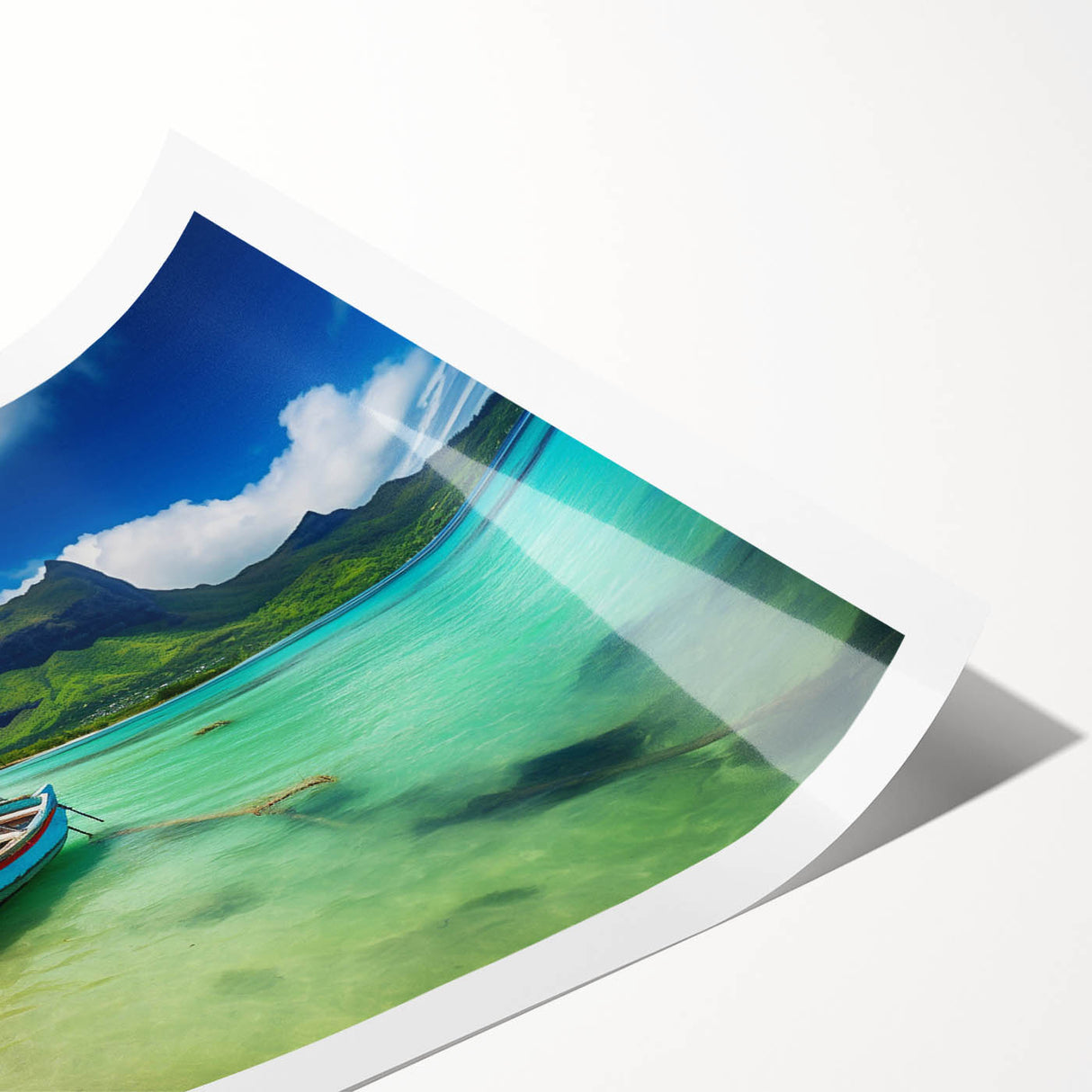 Extra large wall art featuring line art flowers in muted tones on a rolled print, suitable for large living room decor.