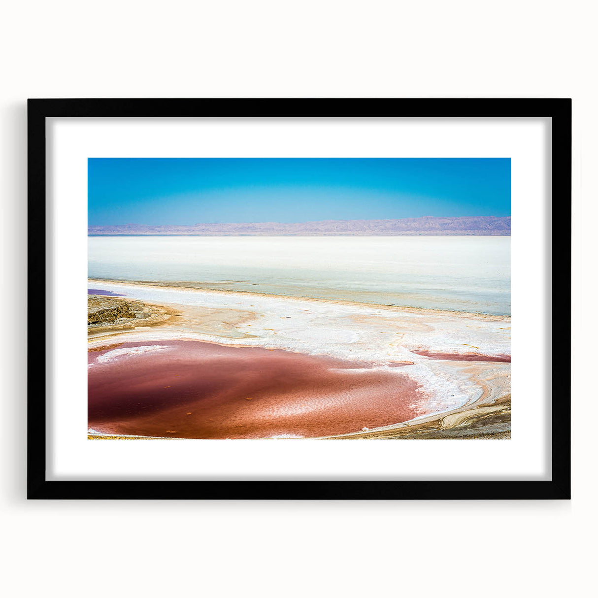 Extra large framed print of abstract colorful art depicting textured African scenery, ideal for living room decor.