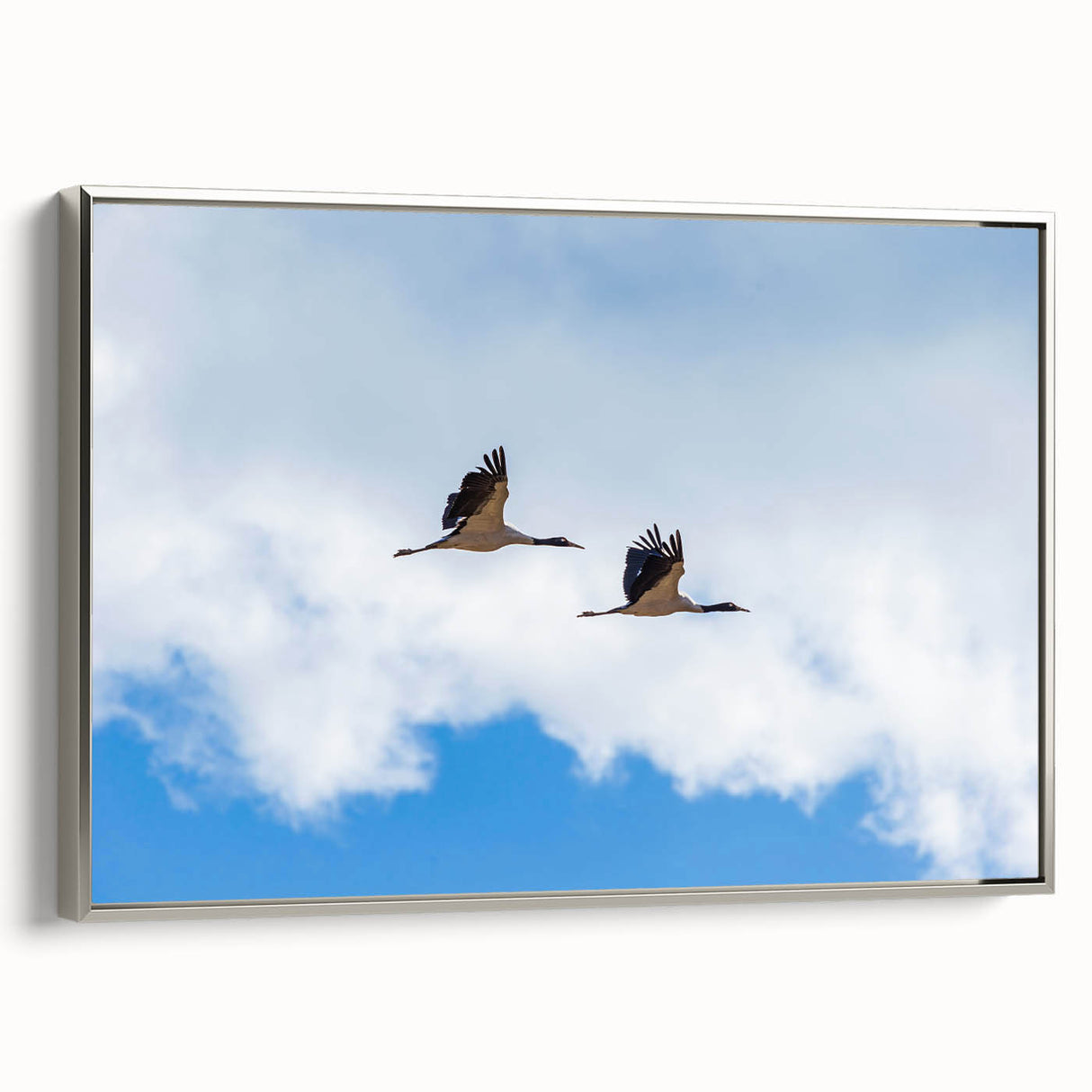 Landscape art painting of Bhutan scenery on a framed canvas, featuring vibrant colors with black vintage poster edges.