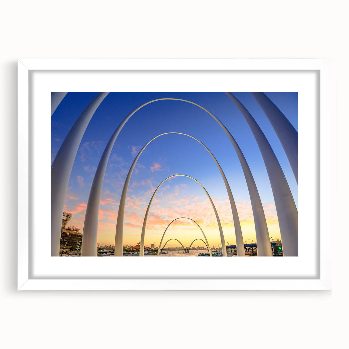 Extra large wall art featuring an abstract depiction of Perth.