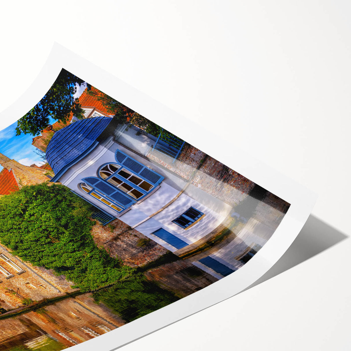 Extra large wall art of line art flowers in black on white background, rolled print, suitable for large living room decor.