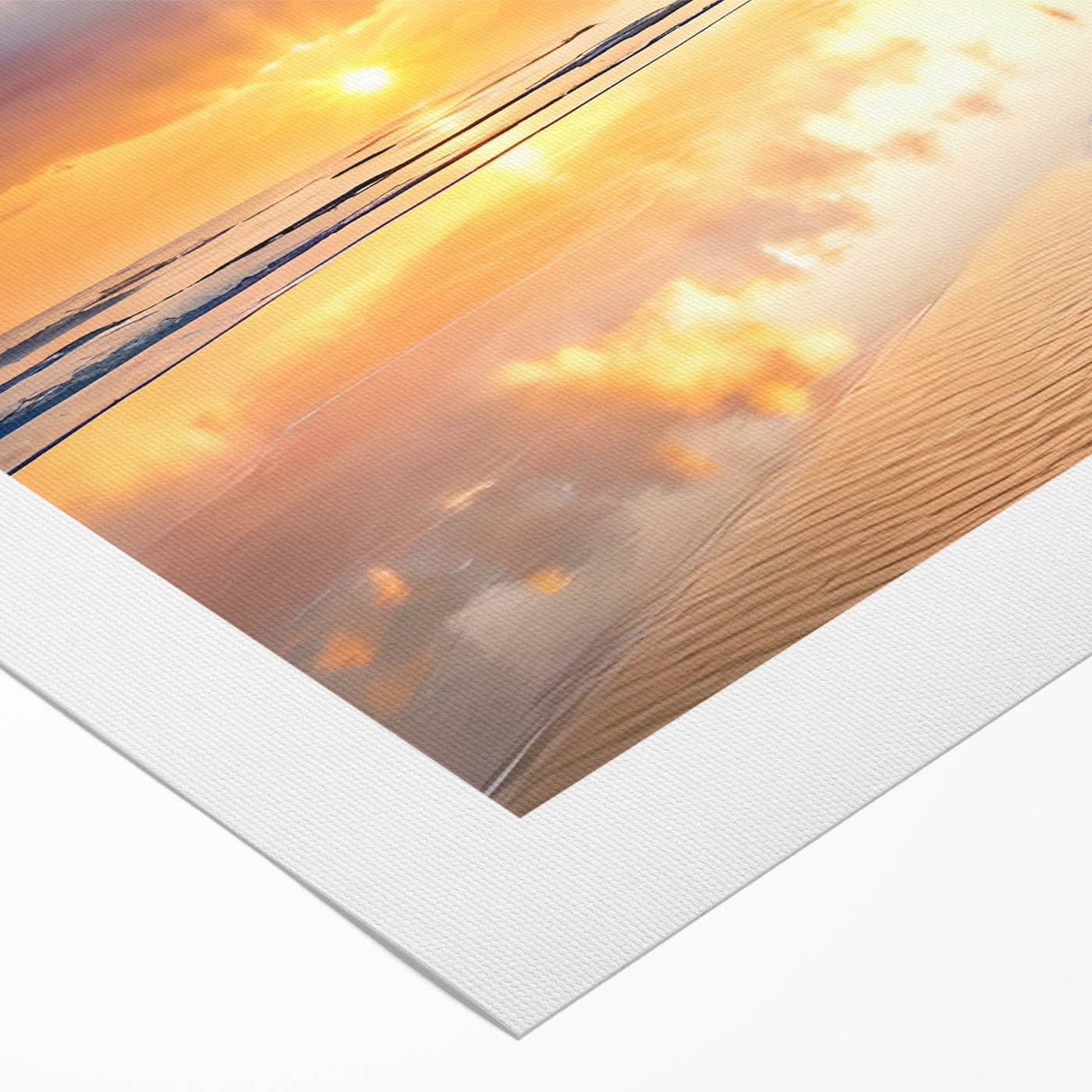 Art deco poster of Cancun scenery in muted pastel colors on rolled canvas, suitable for dining room wall art.