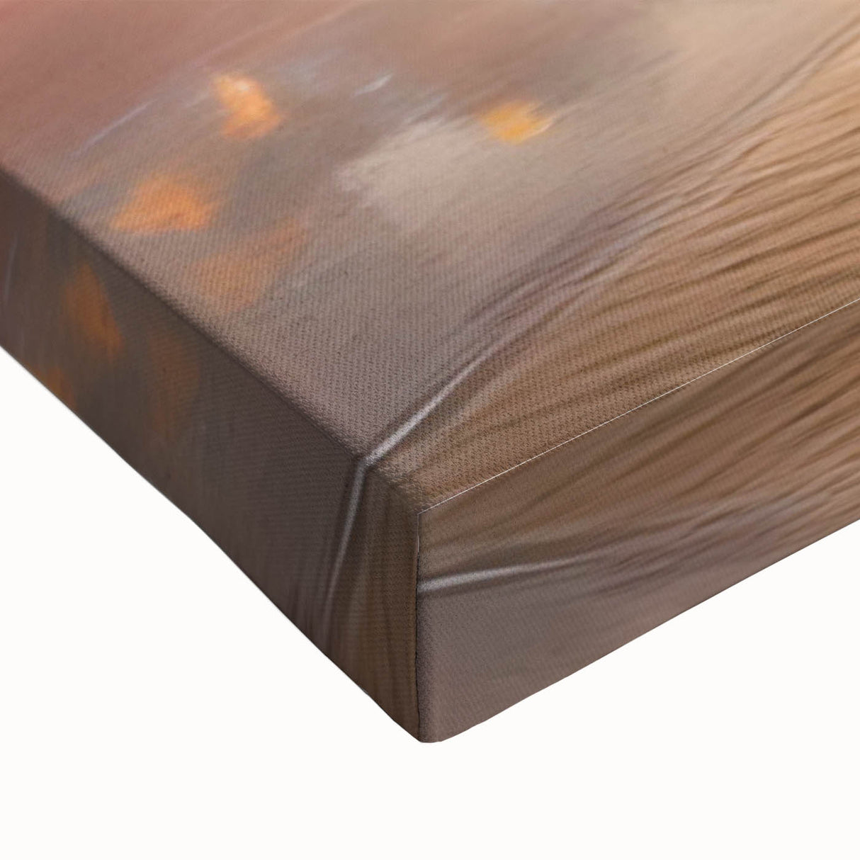 Large art featuring a black and white landscape painting of Cancun on stretched canvas, suitable for bedroom wall decor.