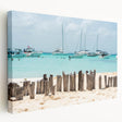 Scenic Quintana Roo landscape on large stretched canvas, featuring vibrant green and blue tones.
