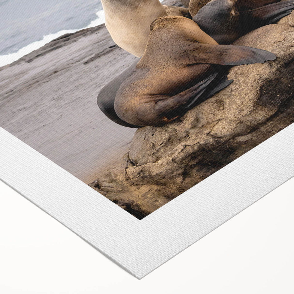 Art deco poster of San Diego skyline in muted blue tones on rolled canvas, ideal for dining room wall art.