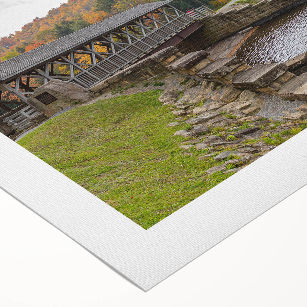 Art deco poster of Pennsylvania scenery in muted earth tones on rolled canvas, suitable for dining room wall decor.