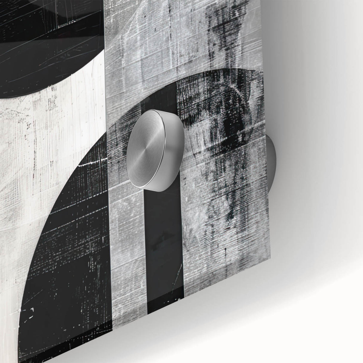 Monochrome Abstract Wall Art – Modern Geometric Dining Print