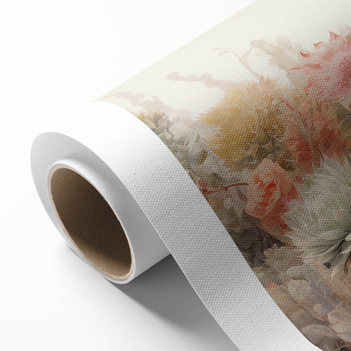 Vibrant abstract floral wall art on rolled canvas showcasing bold colors and intricate designs, ideal for enhancing modern home decor. Perfect for art enthusiasts.