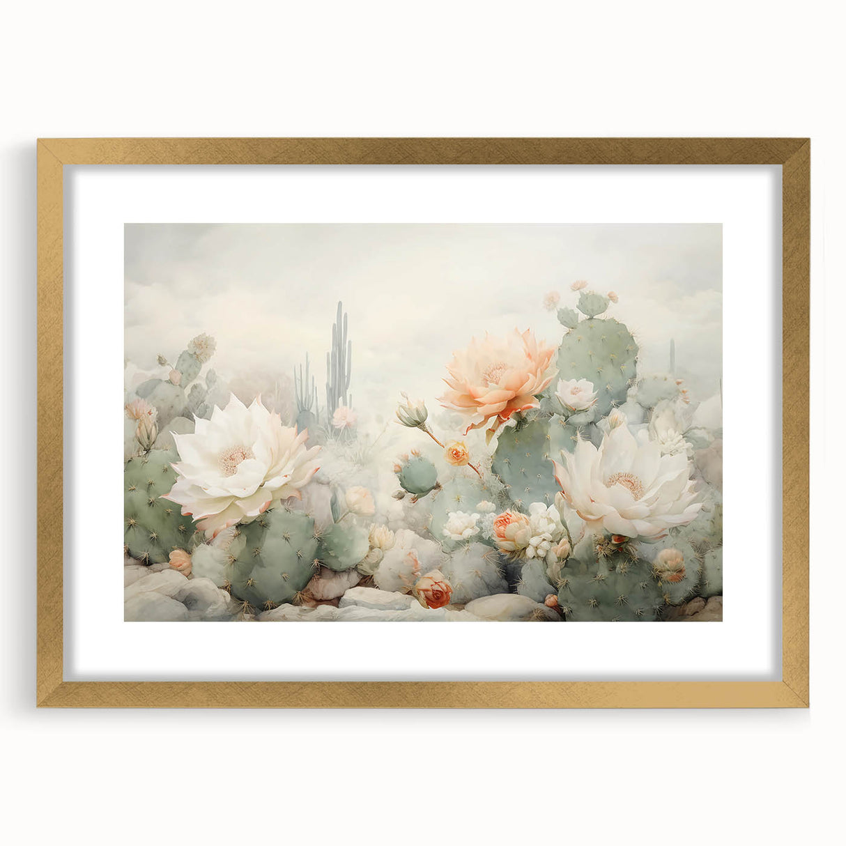 Abstract floral wall art framed in gold, showcasing vibrant colors and intricate designs, perfect for modern home decor and enhancing living spaces.