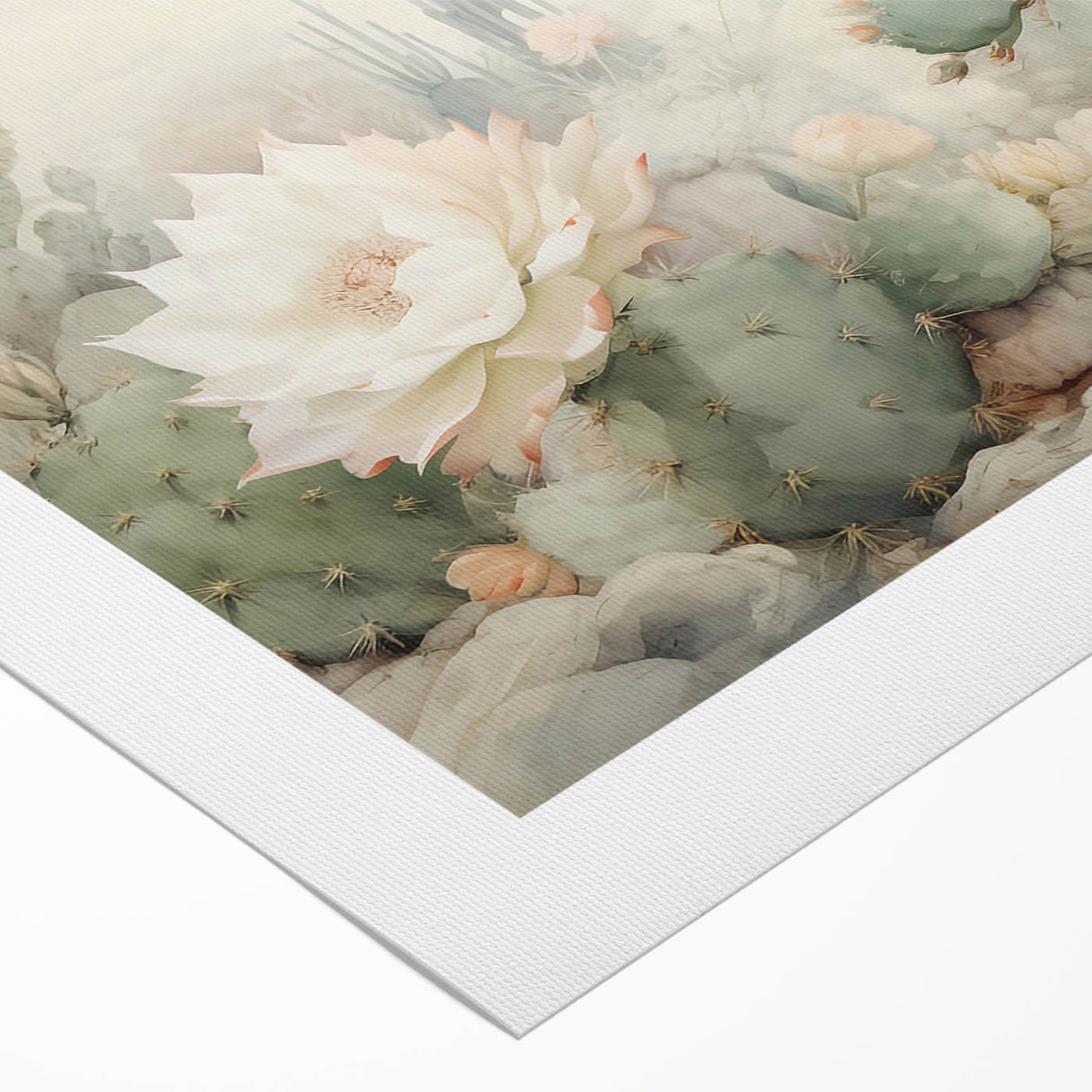 Colorful abstract floral wall art on rolled canvas, showcasing vibrant hues of pink, blue, and yellow, perfect for modern decor. Packaged securely in a cardboard tube for safe shipping.