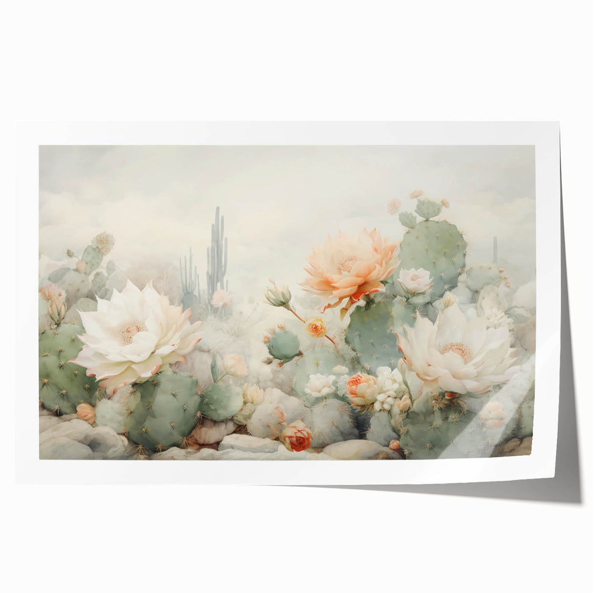 Abstract floral wall art print showcasing vibrant colors and intricate designs, elegantly rolled and packaged in a sturdy tube for easy handling and display. Perfect for enhancing any modern home decor.