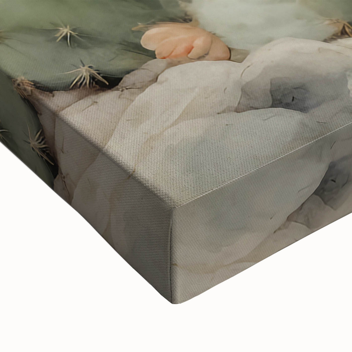 Close-up view of vibrant abstract floral wall art on stretched canvas, showcasing intricate designs in bold colors, ideal for home decor. This artwork adds a modern touch to any space with its unique textures and lively patterns.