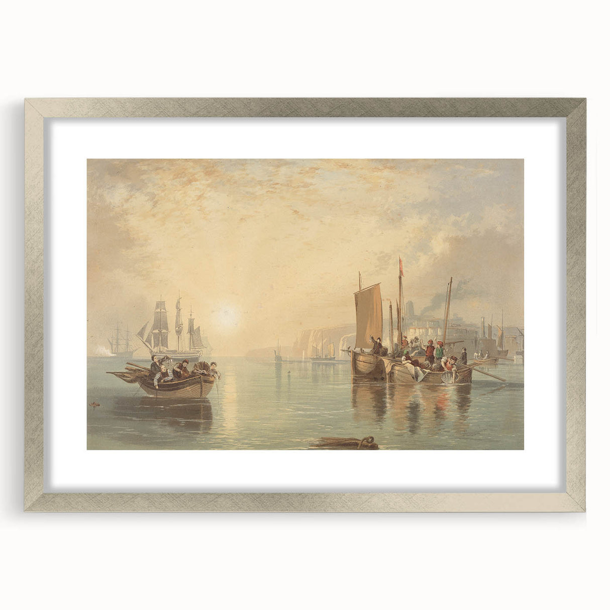 Romanticism Art - Sunrise at Margate - Classic Coastal Romantic Print