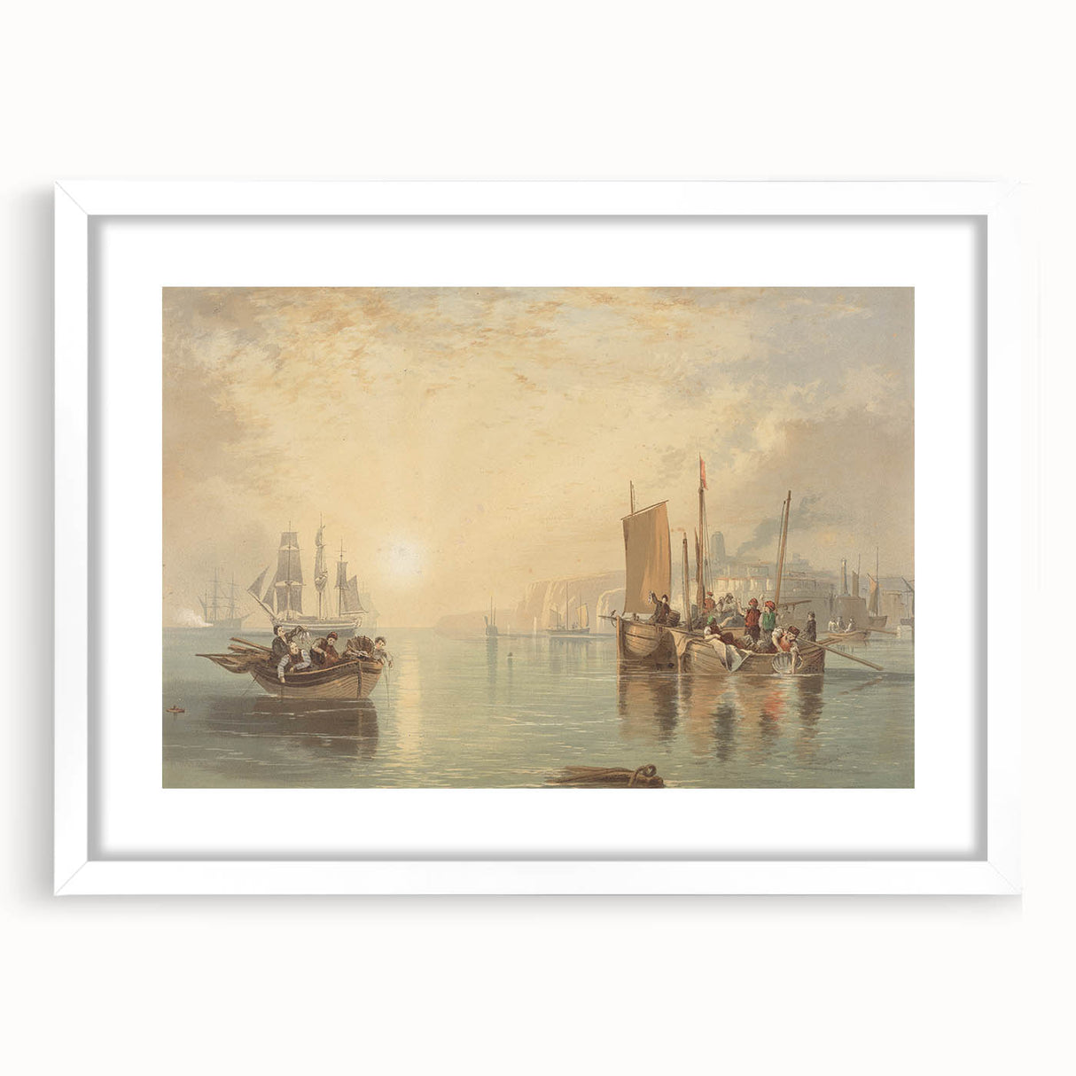 Romanticism Art - Sunrise at Margate - Classic Coastal Romantic Print