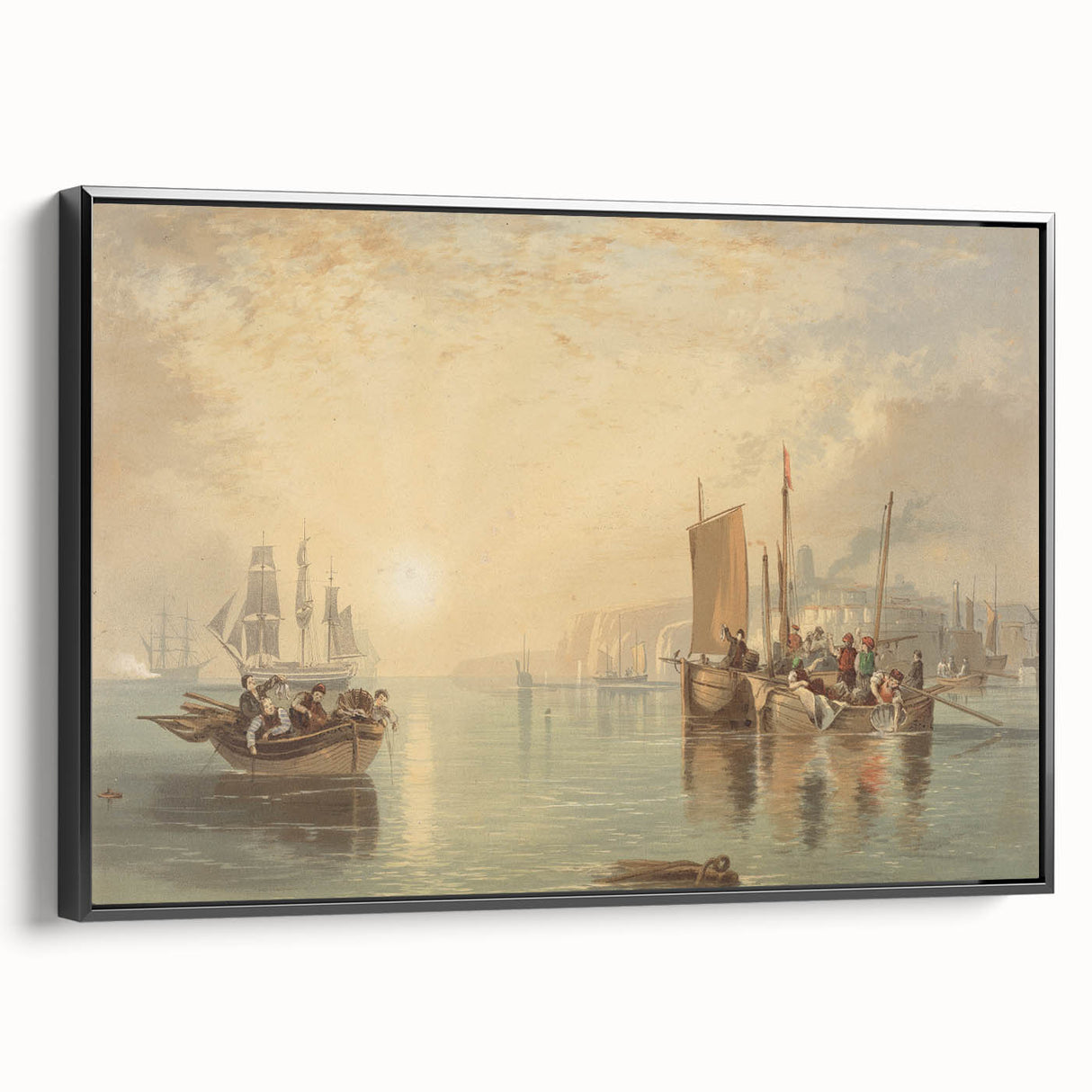 Romanticism Art - Sunrise at Margate - Classic Coastal Romantic Print