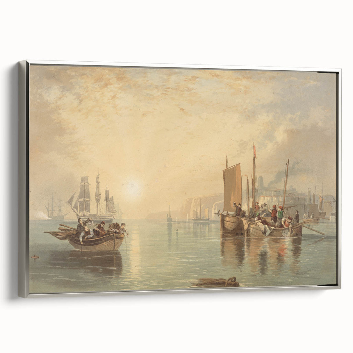 Romanticism Art - Sunrise at Margate - Classic Coastal Romantic Print