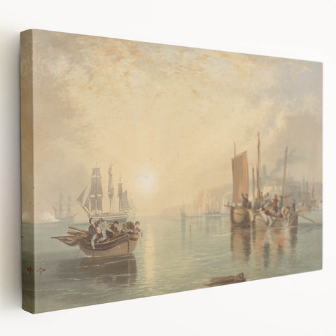 Romanticism Art - Sunrise at Margate - Classic Coastal Romantic Print