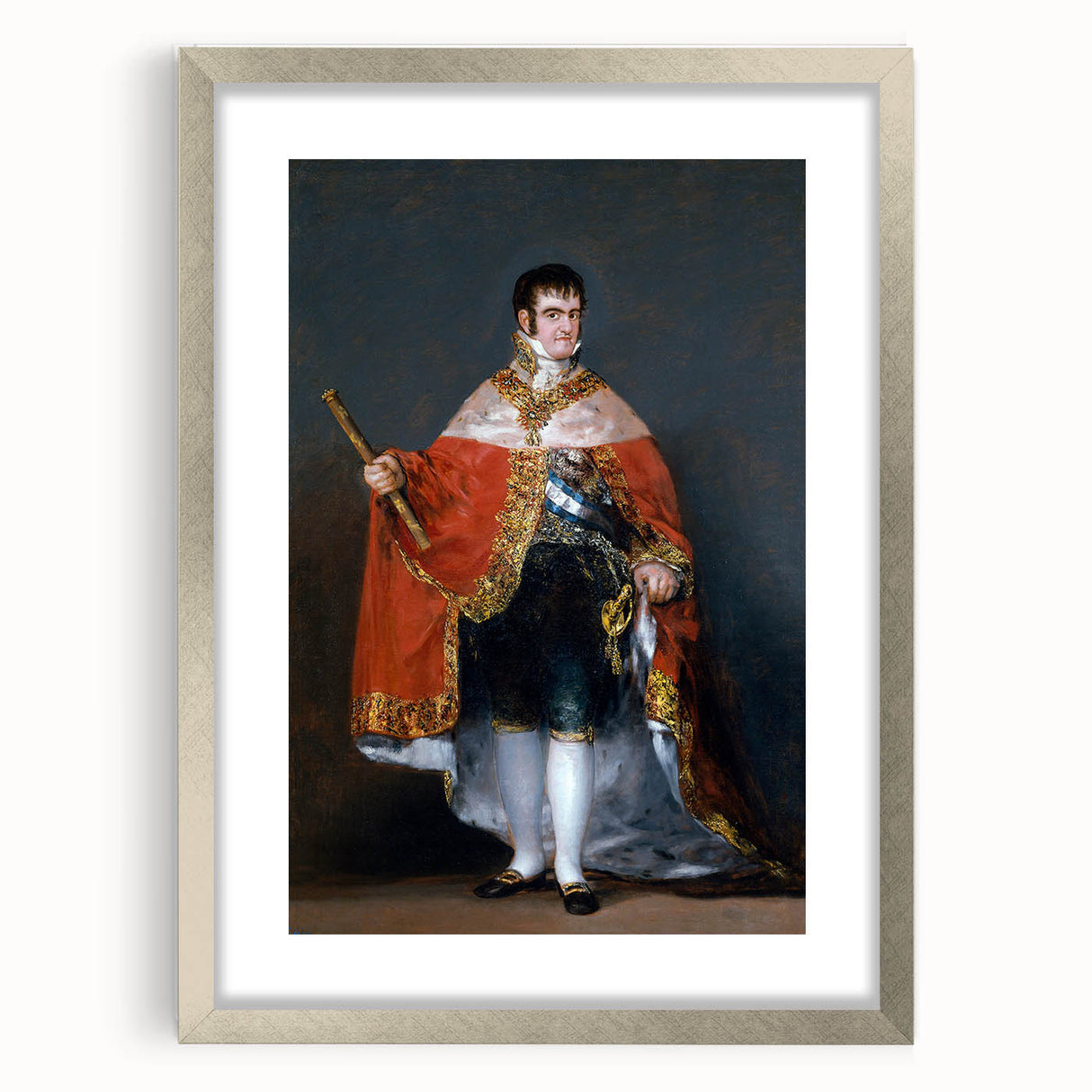 Romanticism Art - Portrait of Ferdinand VII - Classic Royal Print
