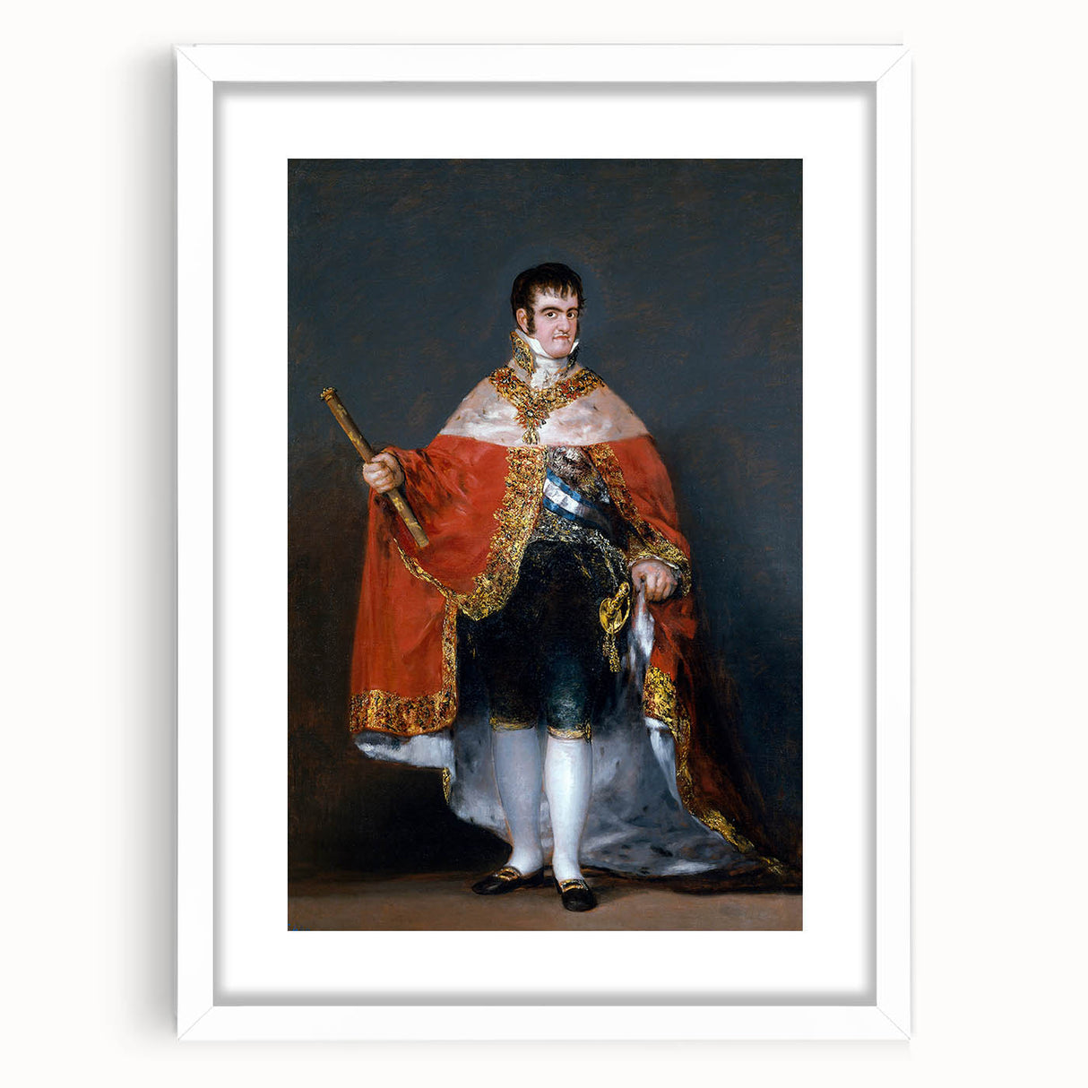 Romanticism Art - Portrait of Ferdinand VII - Classic Royal Print