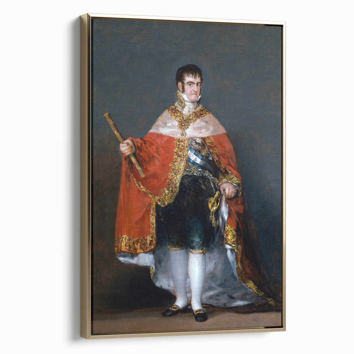 Romanticism Art - Portrait of Ferdinand VII - Classic Royal Print