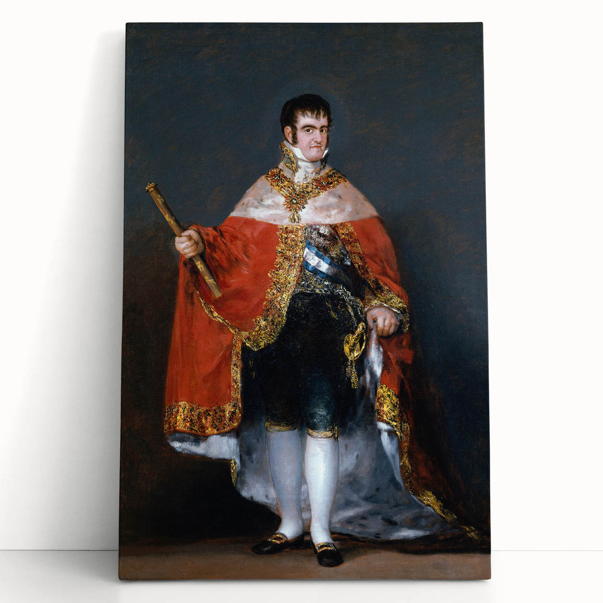 Romanticism Art - Portrait of Ferdinand VII - Classic Royal Print