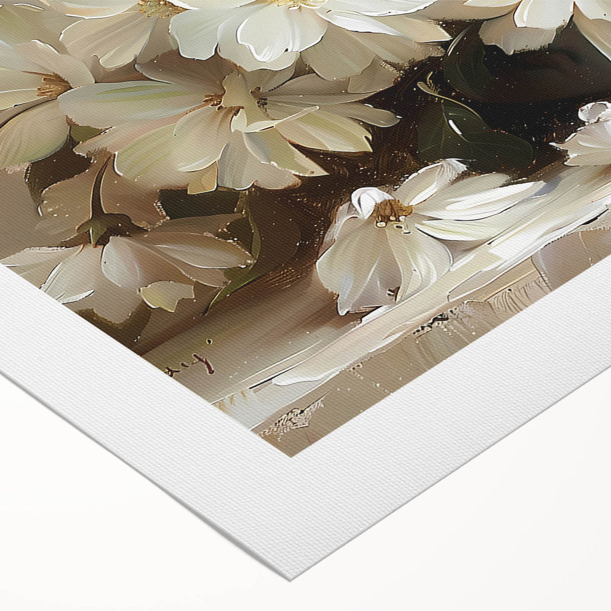 Vibrant abstract floral wall art on rolled canvas, showcasing bold colors and intricate designs, ideal for modern home decor and artistic expression.