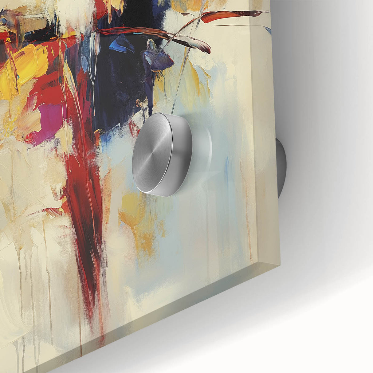 Abstract Art Prints – Bold Red, Blue, and Yellow Expression