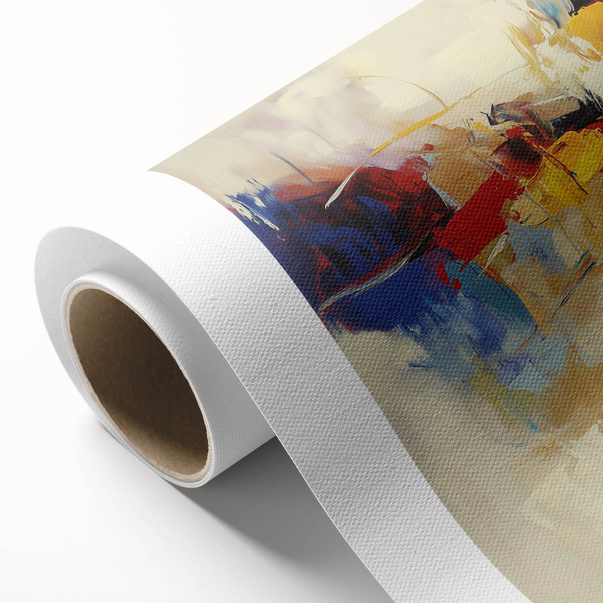 Abstract Art Prints – Bold Red, Blue, and Yellow Expression