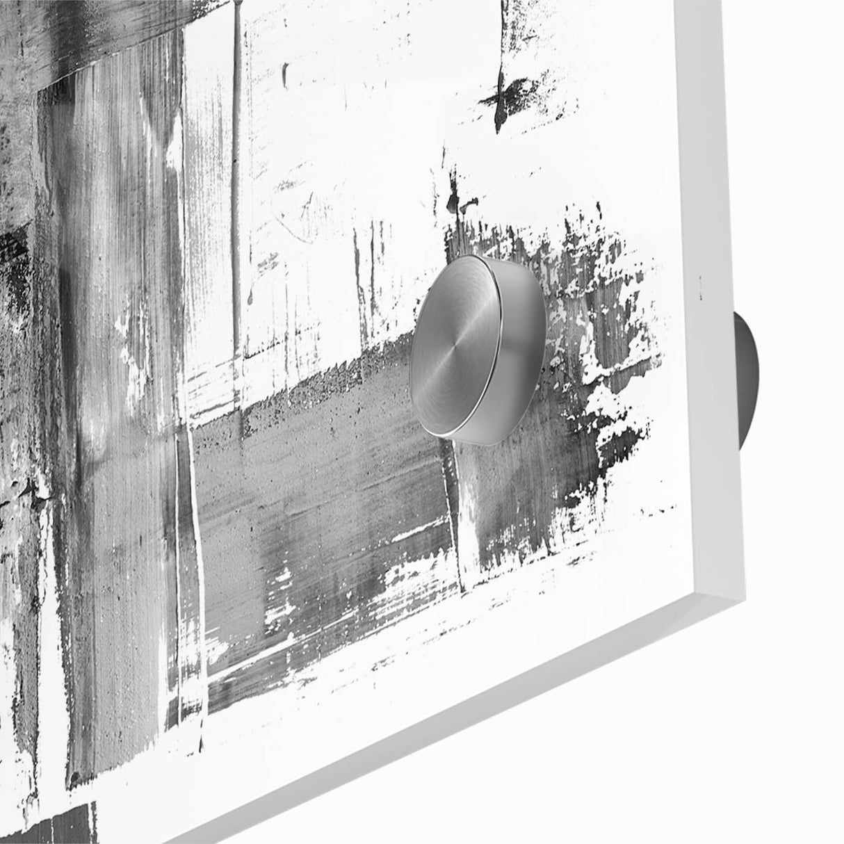 Black & White Abstract Bedroom Wall Art - Modern Canvas & Acrylic