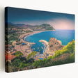 Panoramic Algerian landscape on large stretched canvas, displaying muted earth tones, ideal for kitchen wall art.
