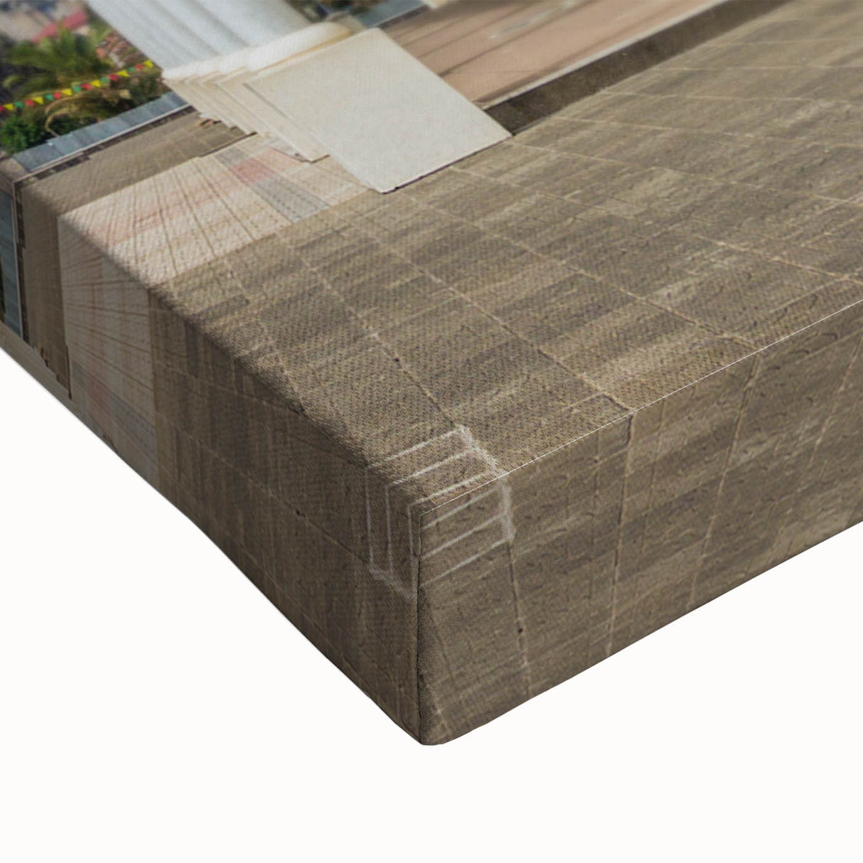 Large black and white landscape art painting of Ethiopian scenery on stretched canvas, suitable for bedroom wall decor.