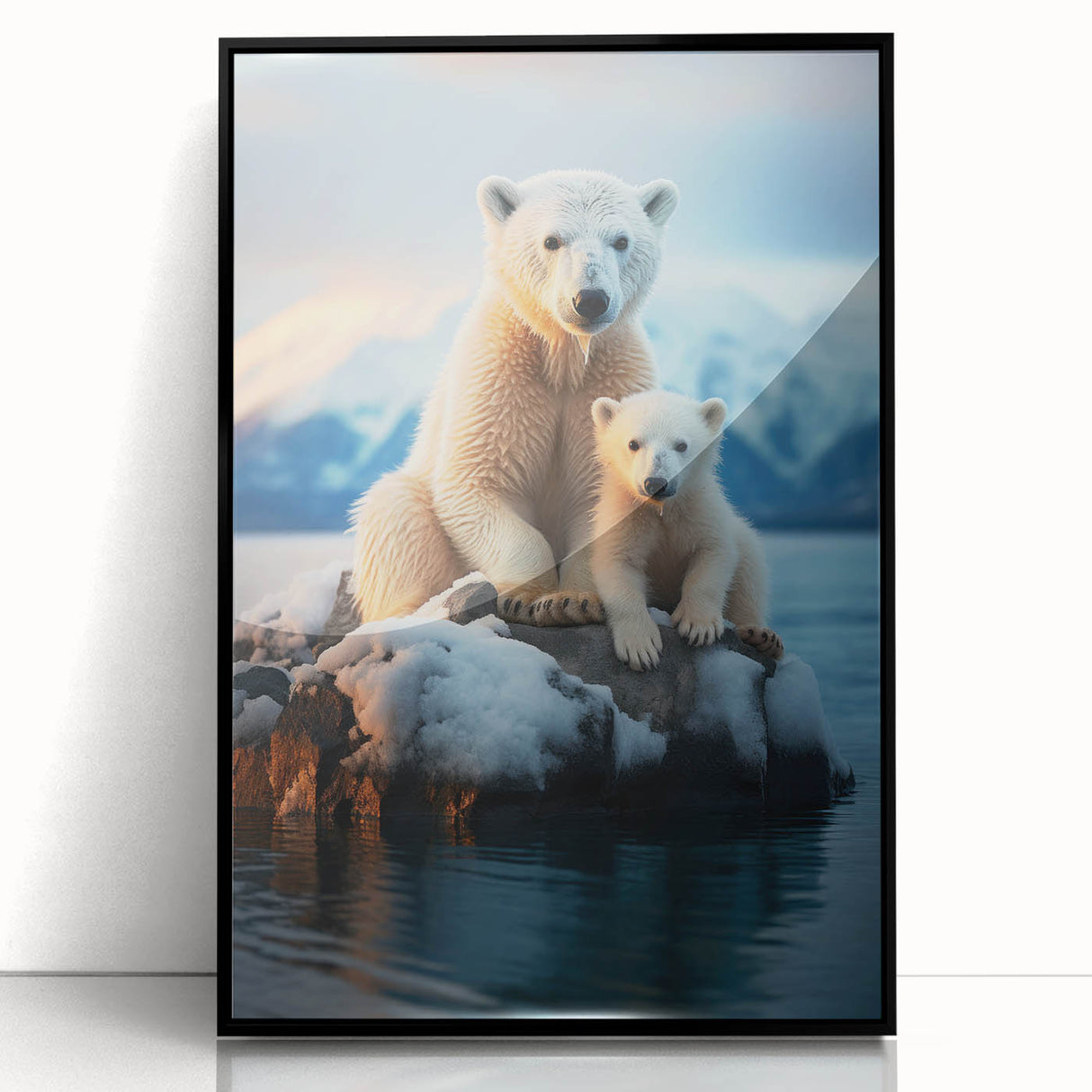 Large abstract wall art depicting Manitoba scenery in muted earth tones on a framed acrylic.