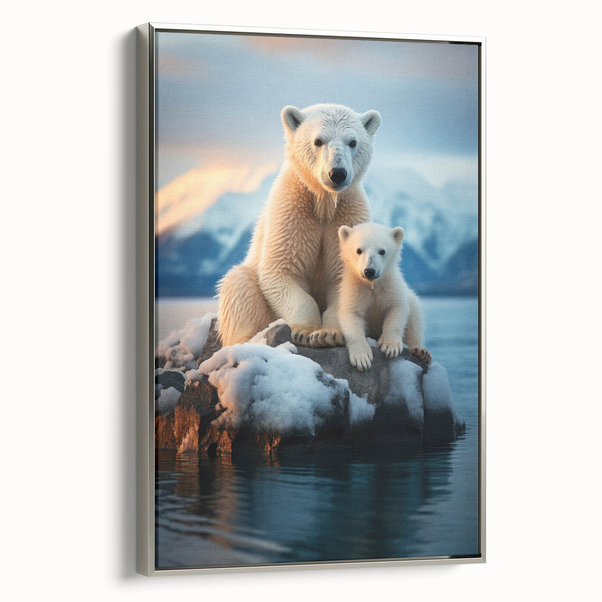 Framed canvas of a vintage-style Manitoba landscape in muted earth tones, ideal for bedroom wall art.