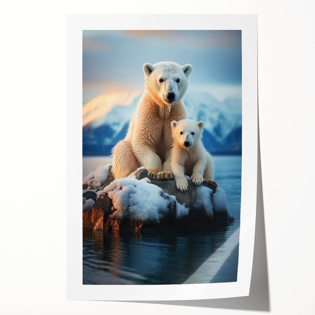 Extra large rolled print of Manitoba scenery with vibrant floral elements, ideal for art wall dining room decor.