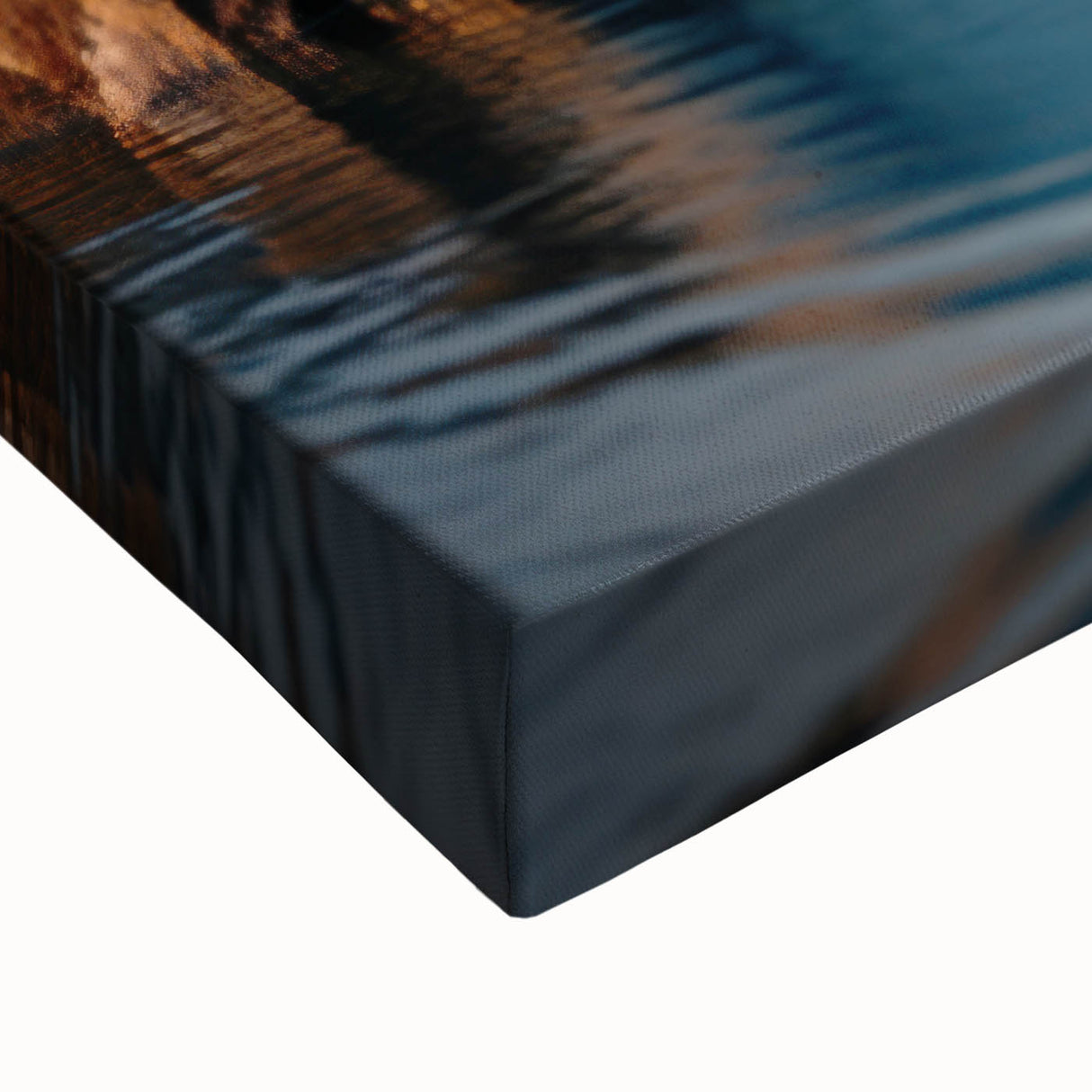 Black and white landscape art painting of Manitoba scenery on stretched canvas, suitable for bedroom wall art.