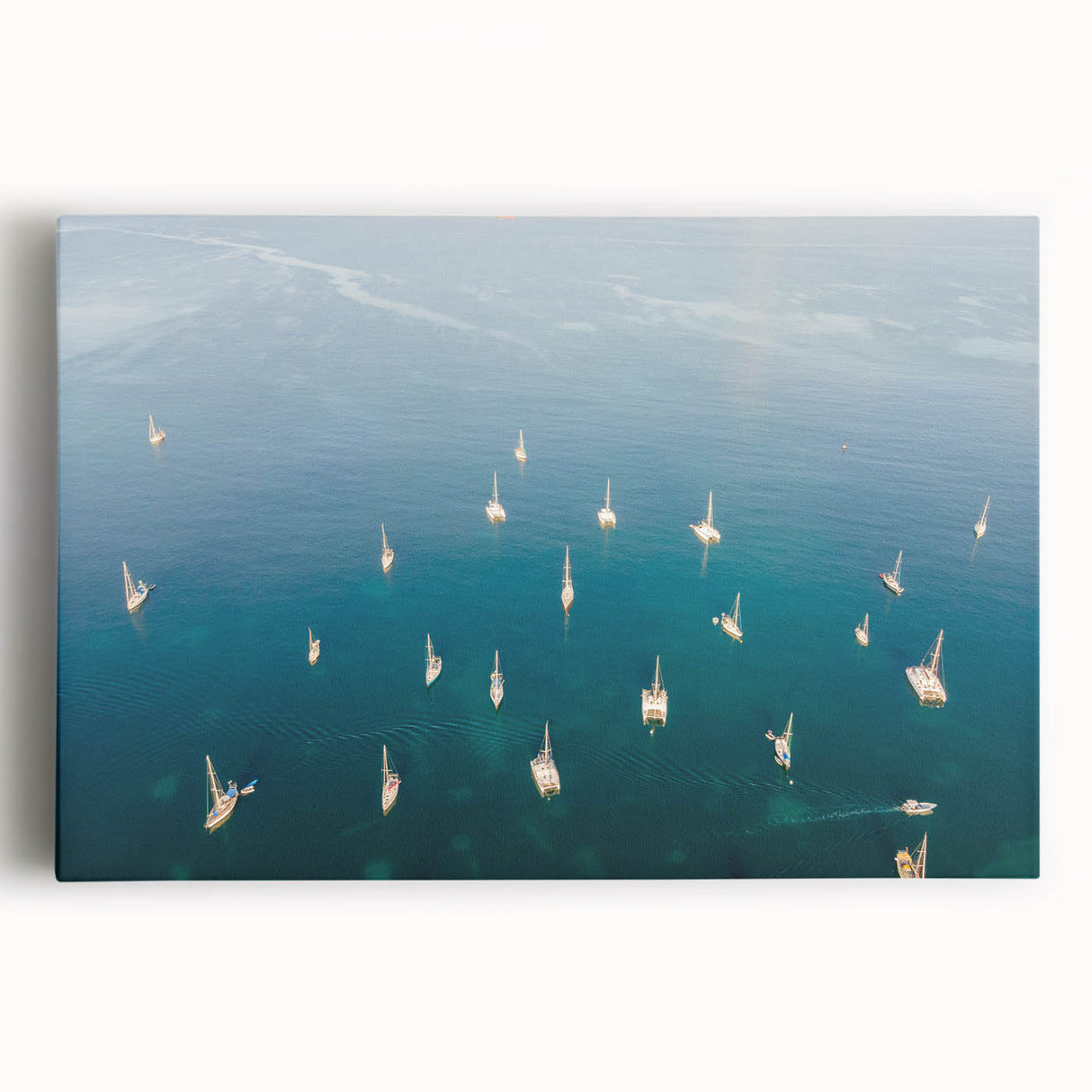 Black and white photograph of Caribbean Martinique scenery on stretched canvas, ideal for kitchen wall art.