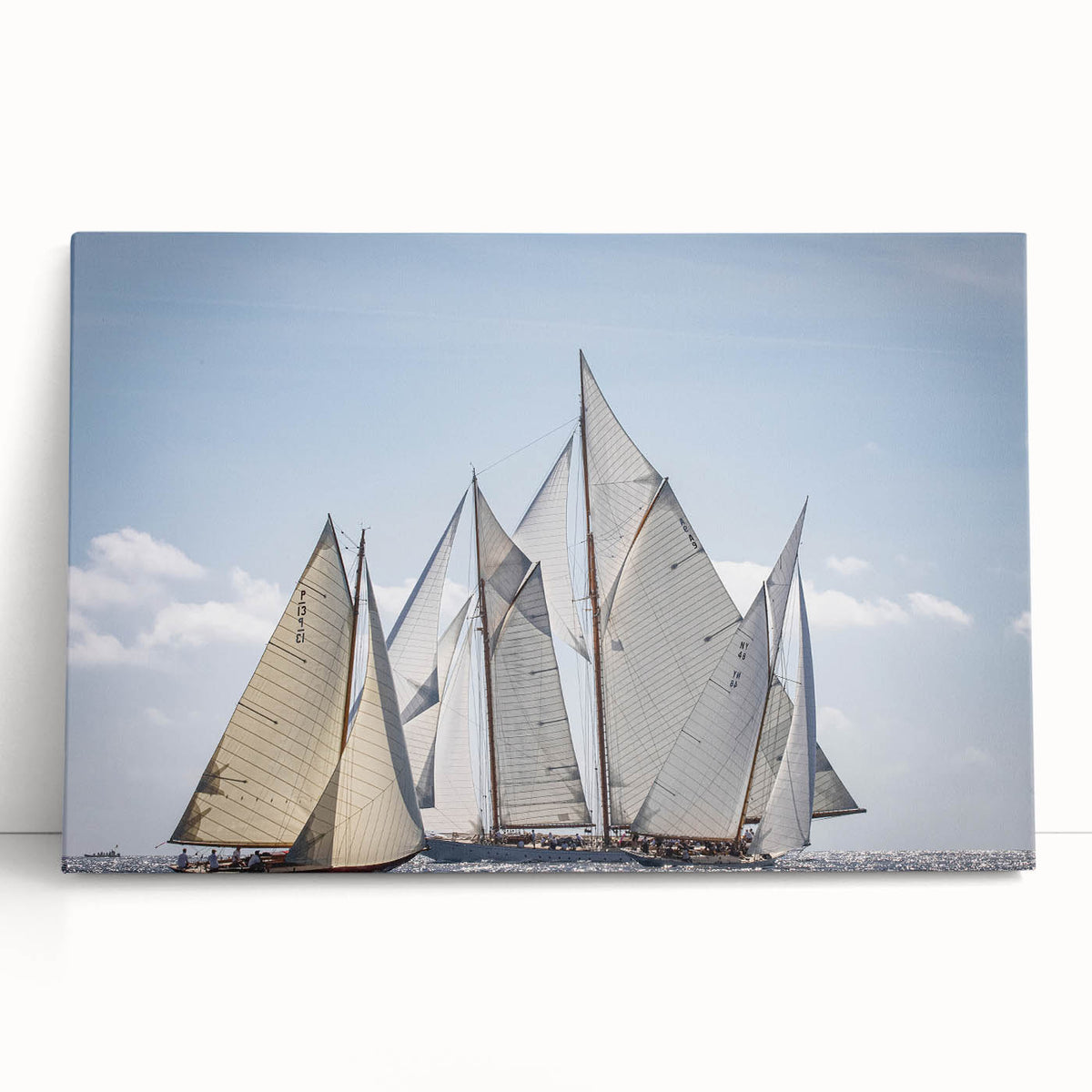 Black and white large art of a scenic European town on stretched canvas, ideal for kitchen wall art.