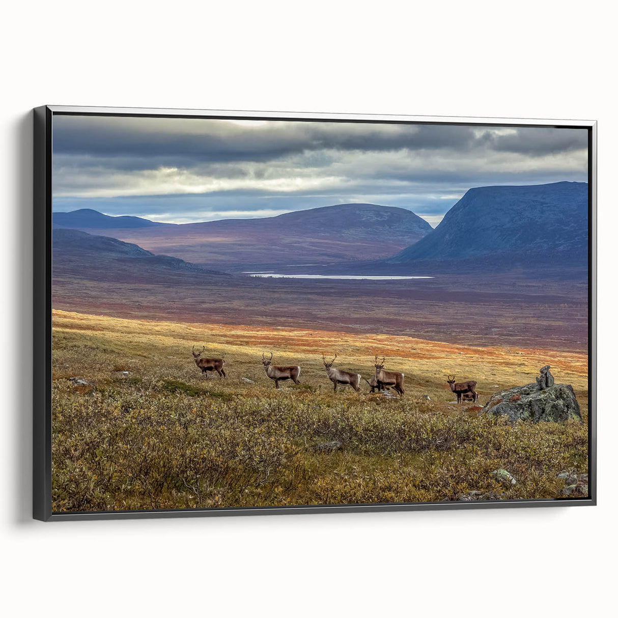 Black and white landscape art painting of a European scenery on framed canvas, ideal for bedroom wall decor.