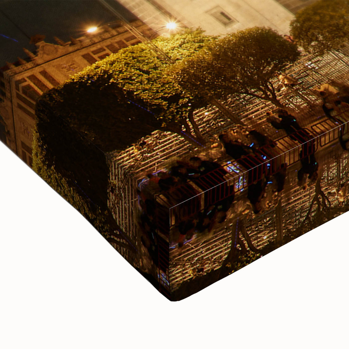 Black and white landscape art painting of Mexico City on large stretched canvas, suitable for bedroom wall decor.