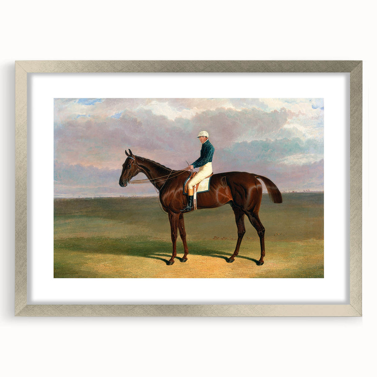 Romanticism Art - Margrave with Jockey - Classic Equestrian Print
