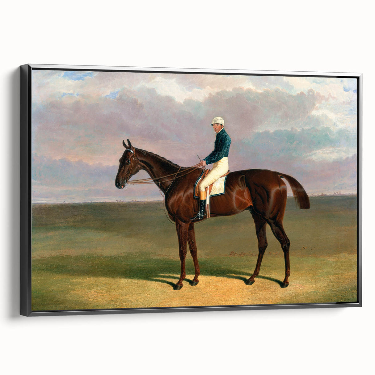 Romanticism Art - Margrave with Jockey - Classic Equestrian Print