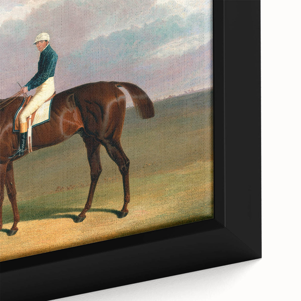 Romanticism Art - Margrave with Jockey - Classic Equestrian Print