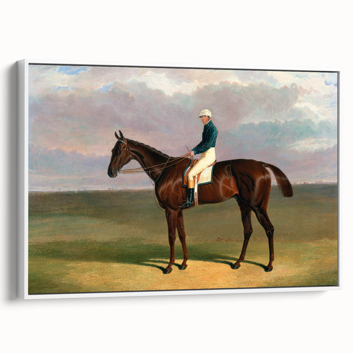 Romanticism Art - Margrave with Jockey - Classic Equestrian Print