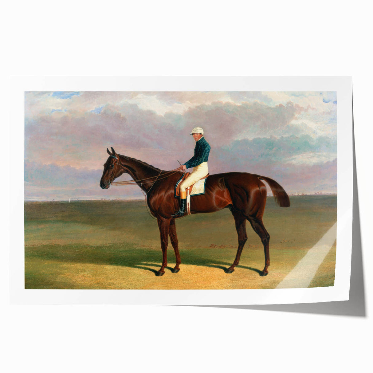 Romanticism Art - Margrave with Jockey - Classic Equestrian Print