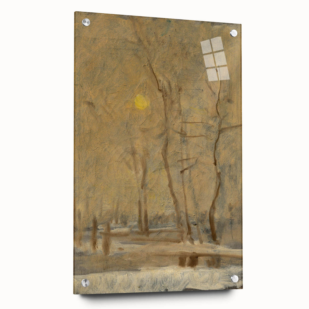 Romanticism Art - Winter Sun Landscape - Classic Seasonal Romantic Print
